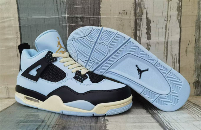 Men's Hot Sale Running weapon Air Jordan 4 Black/White Shoes 0216